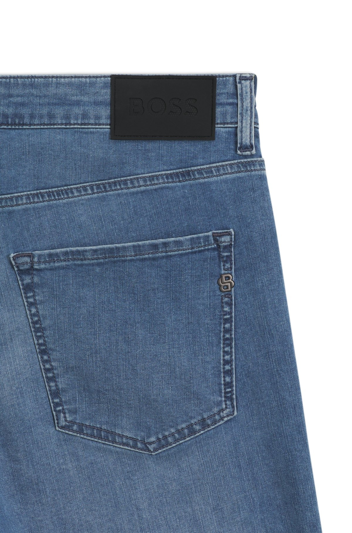 SLIM-FIT JEANS IN BLUE PERFORMANCE DENIM - 6