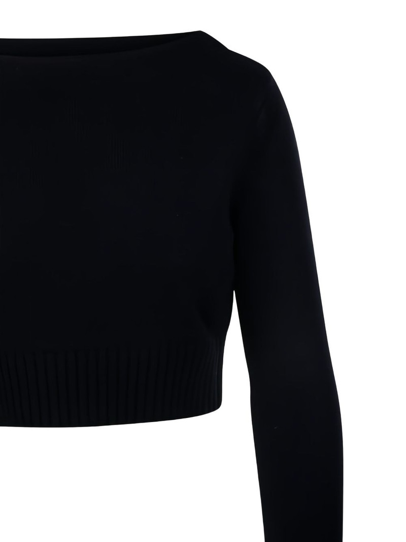 Max Mara boat-neck cropped sweater outlook