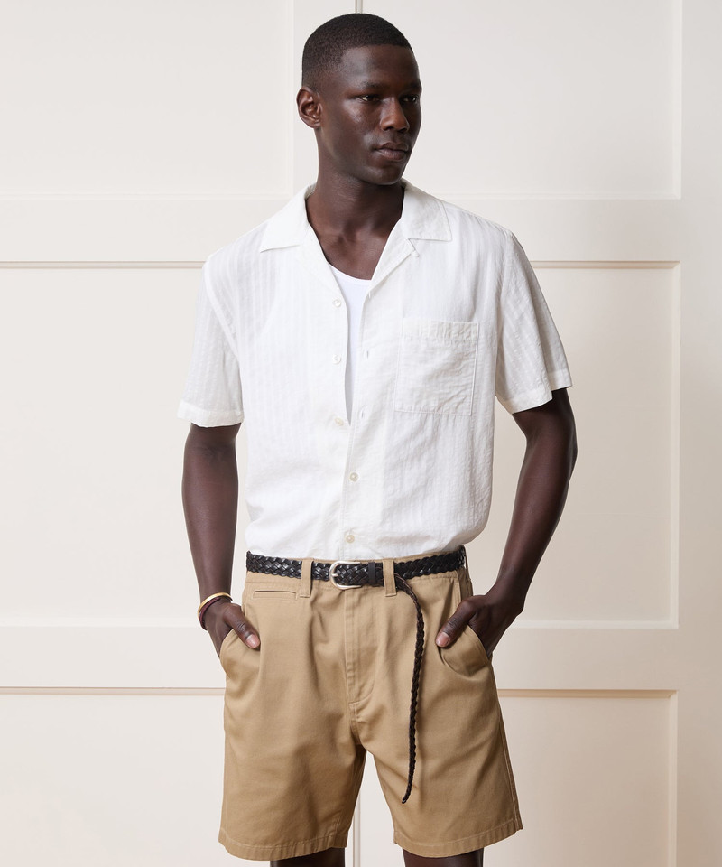 TODD SNYDER Seersucker Capri Shirt outlook
