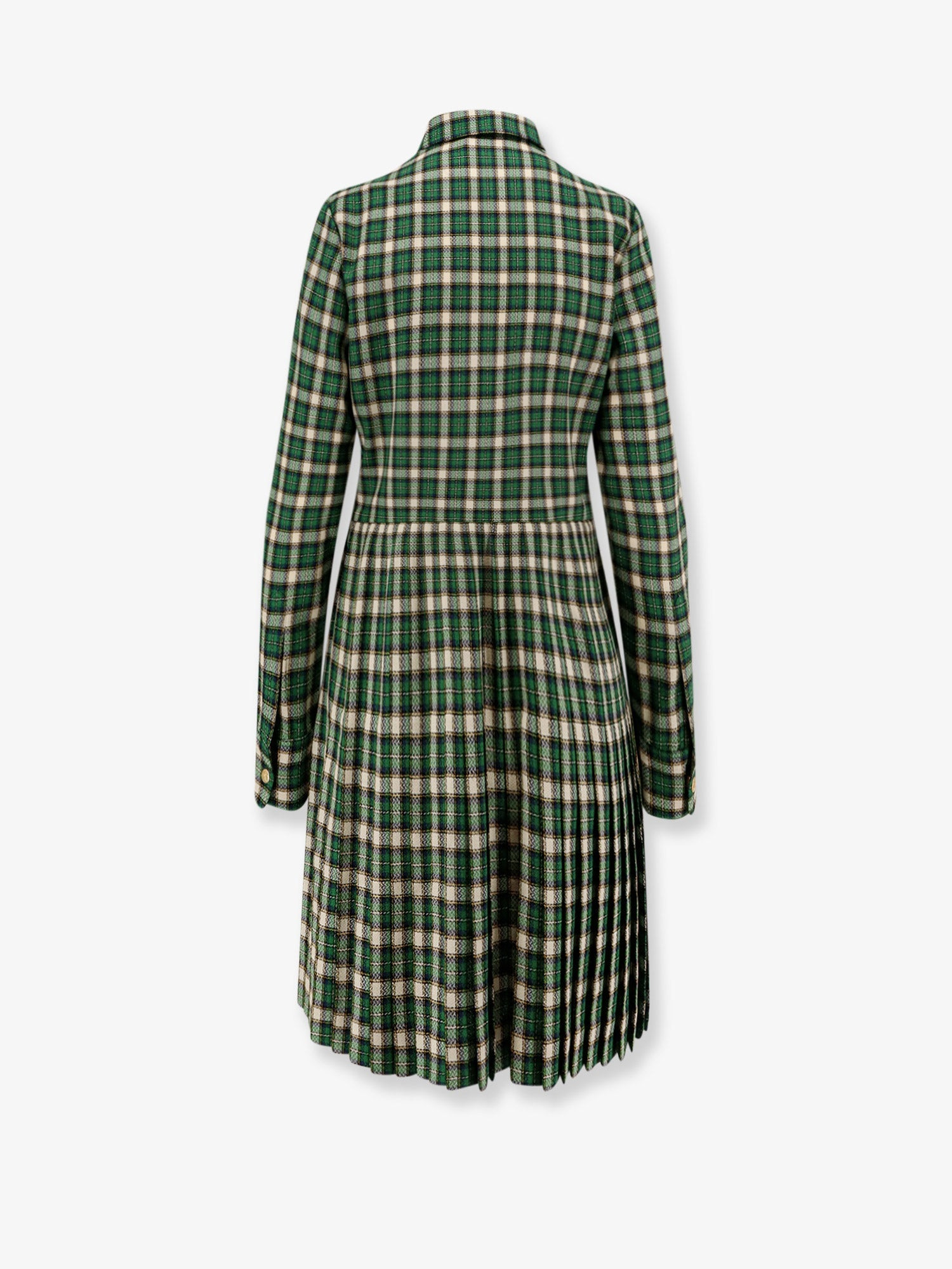 TARTAN WOOL MINI DRESS - 2
