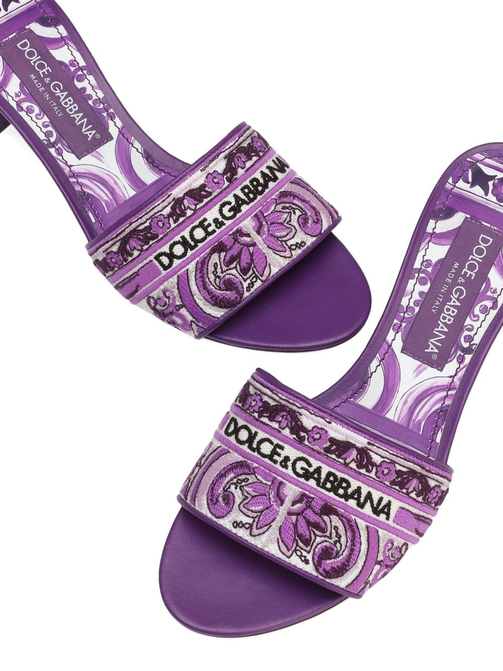 Dolce & Gabbana majolica mules - 4