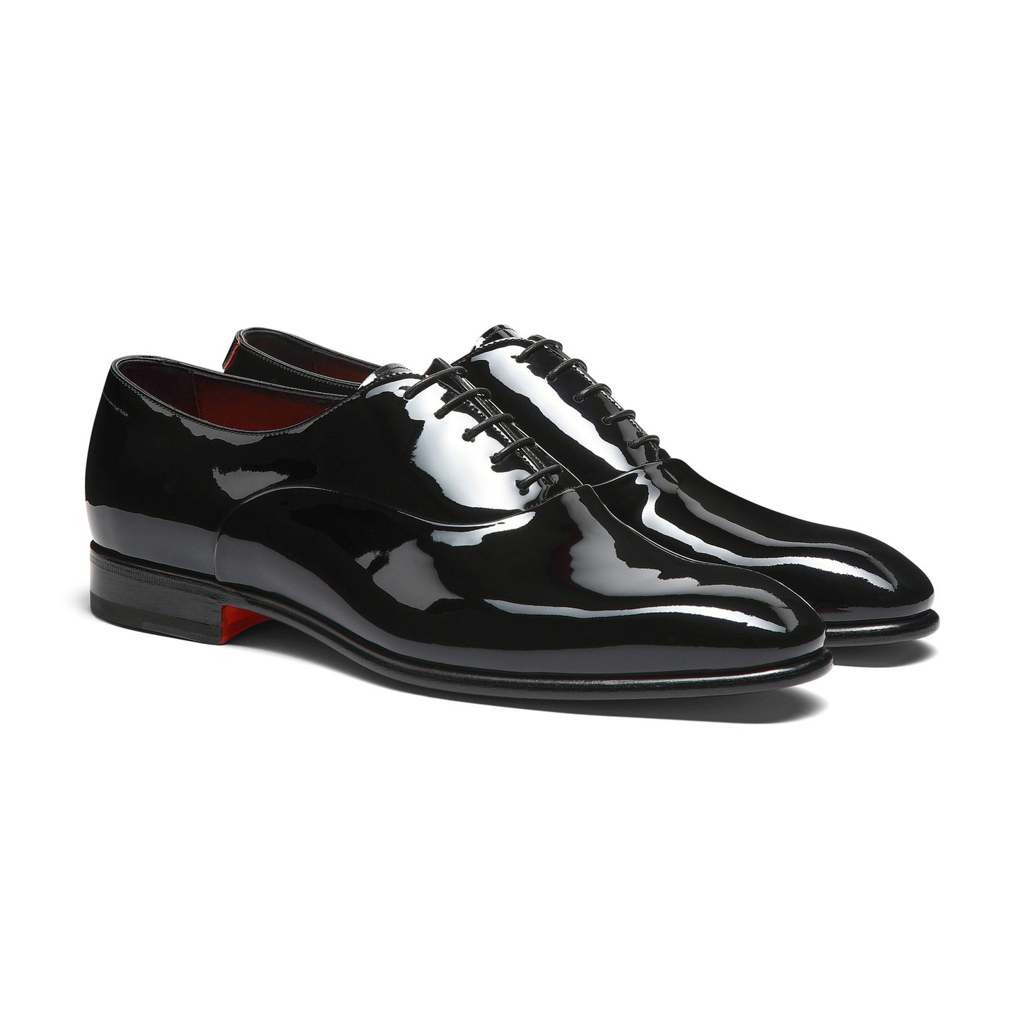 Men's black patent leather Oxford shoe - 3
