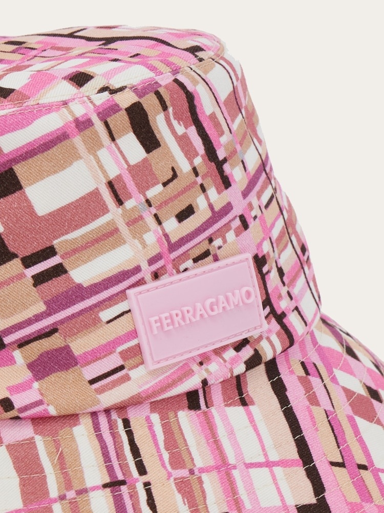 CHECK PRINT BUCKET HAT - 6