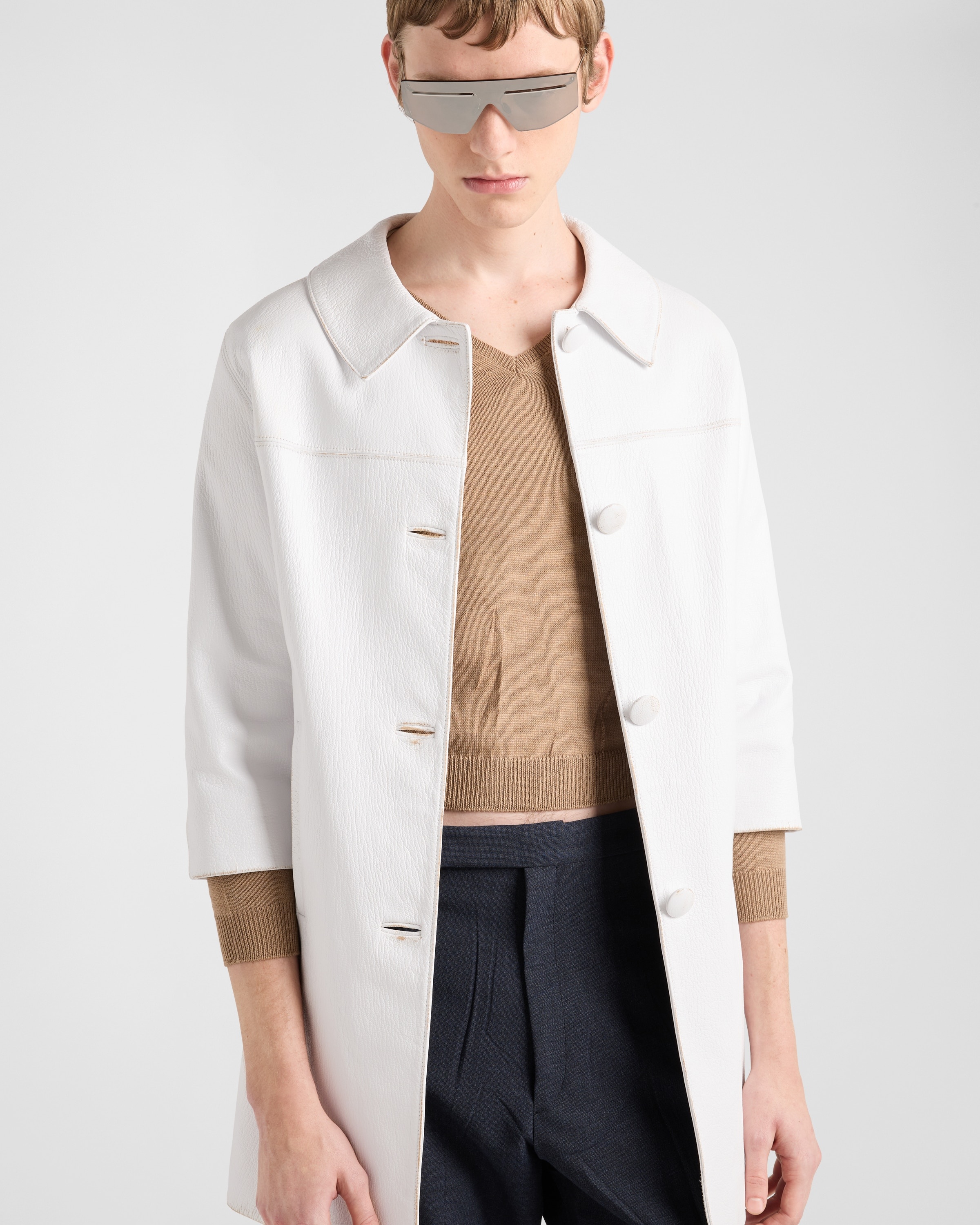 Leather coat - 3