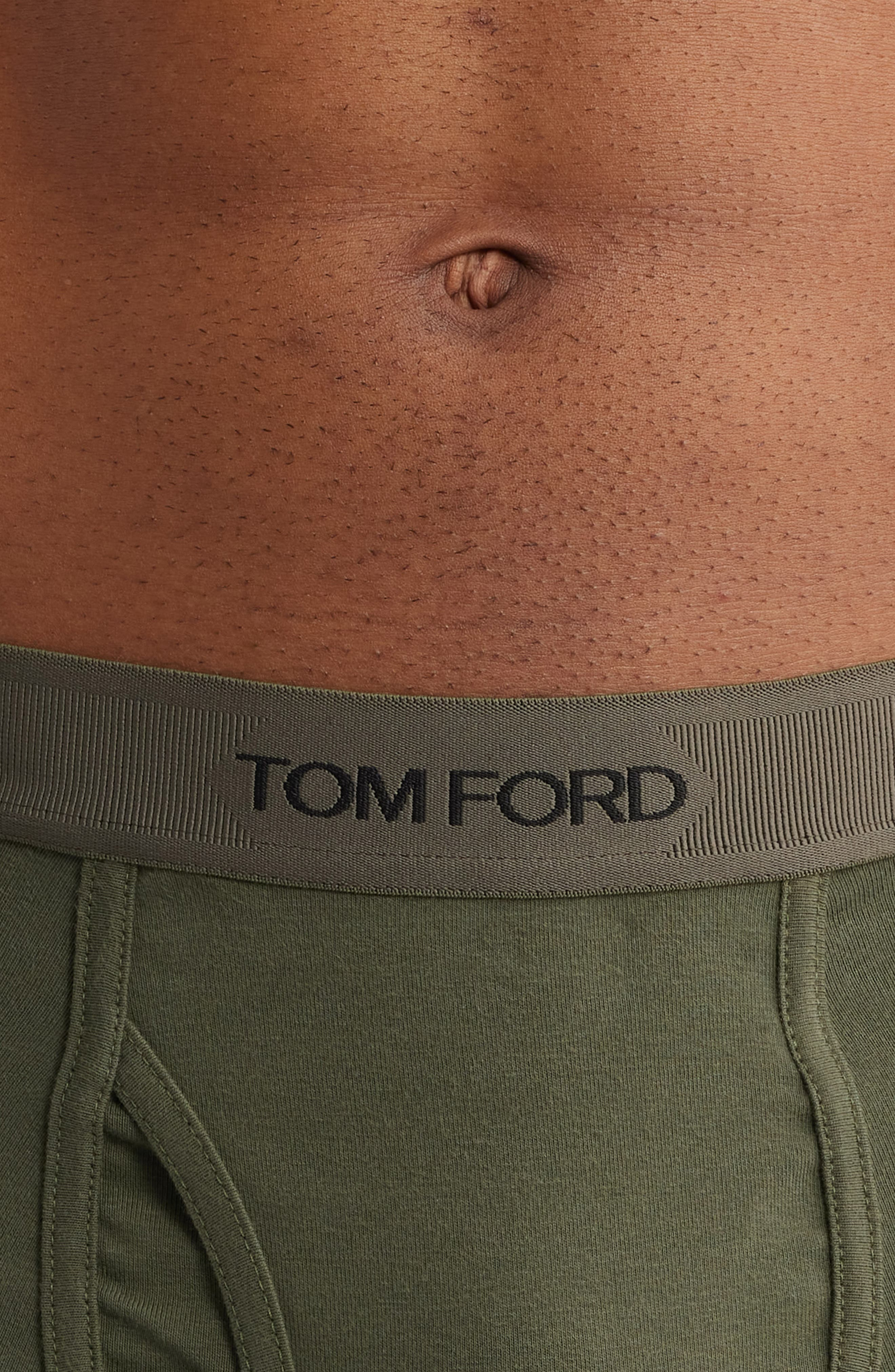 TOM FORD Cotton Stretch Jersey Boxer Briefs in Military Green at Nordstrom - 3