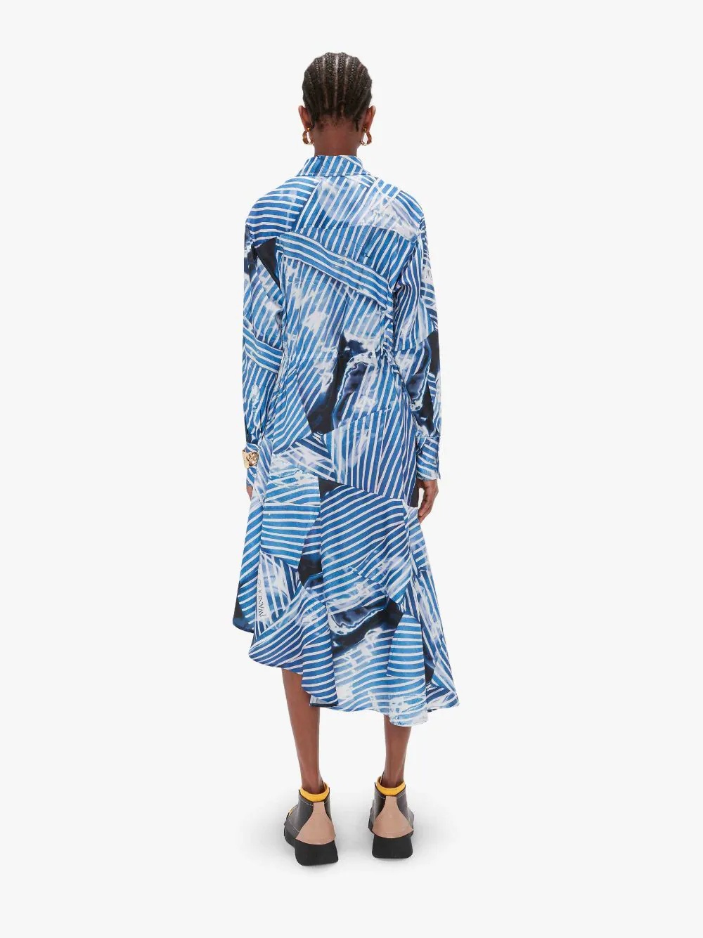 ASYMMETRIC SHIRT DRESS - 4