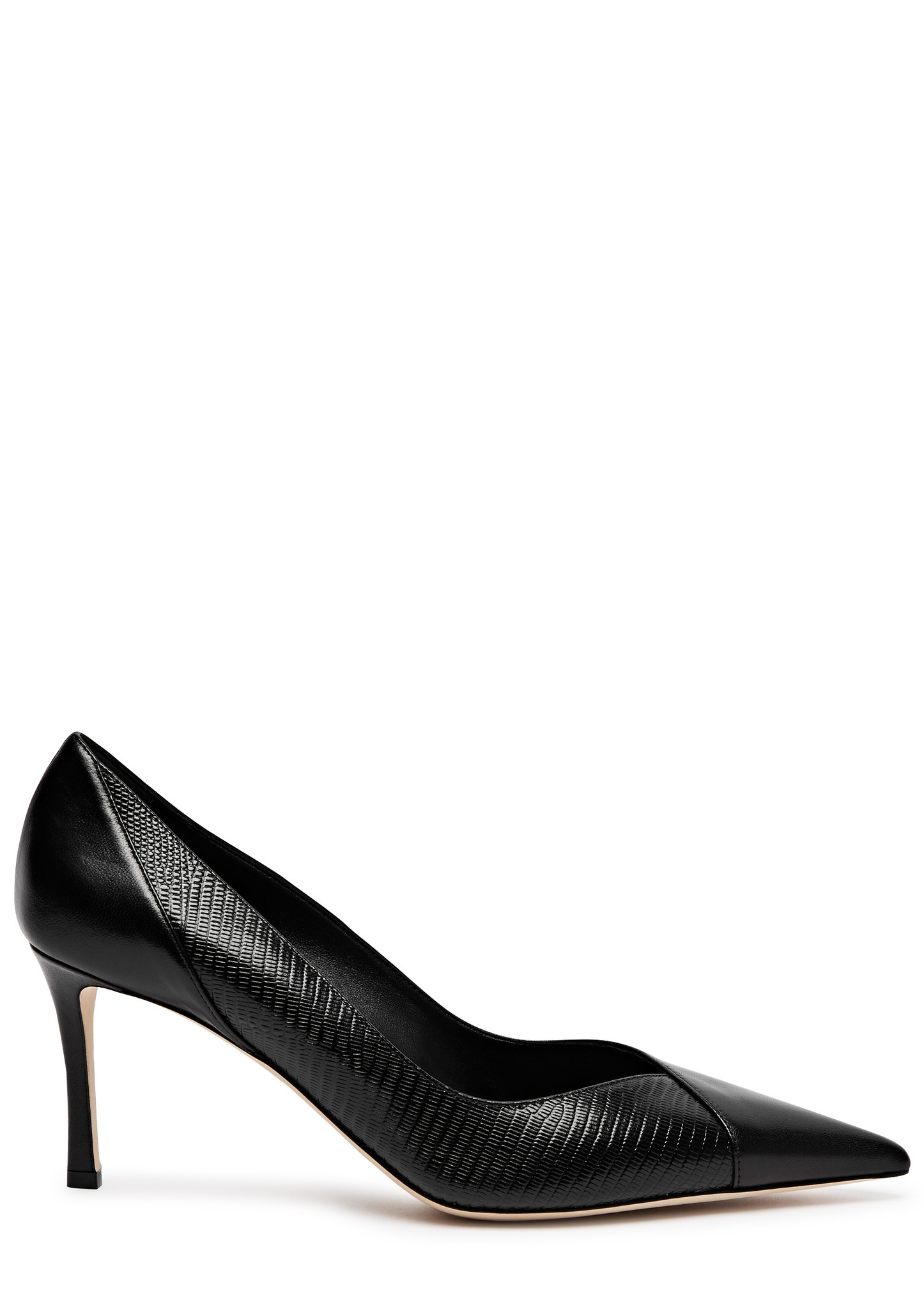 Cass 75 panelled leather pumps - 1