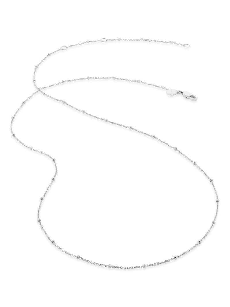 bead-detail recycled-silver necklace - 1