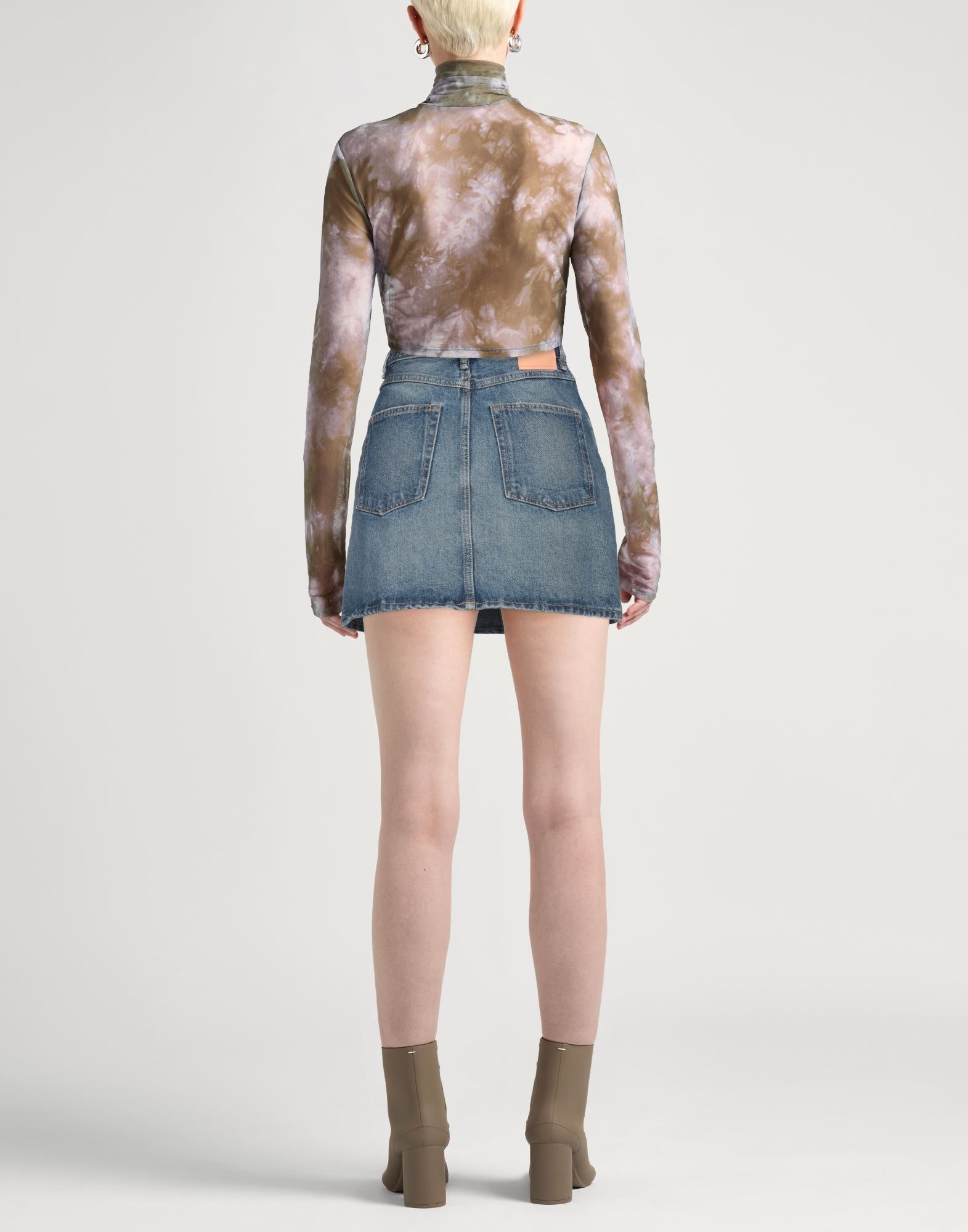 Acne Studios Blue Women's Denim Skirt | yoox | REVERSIBLE