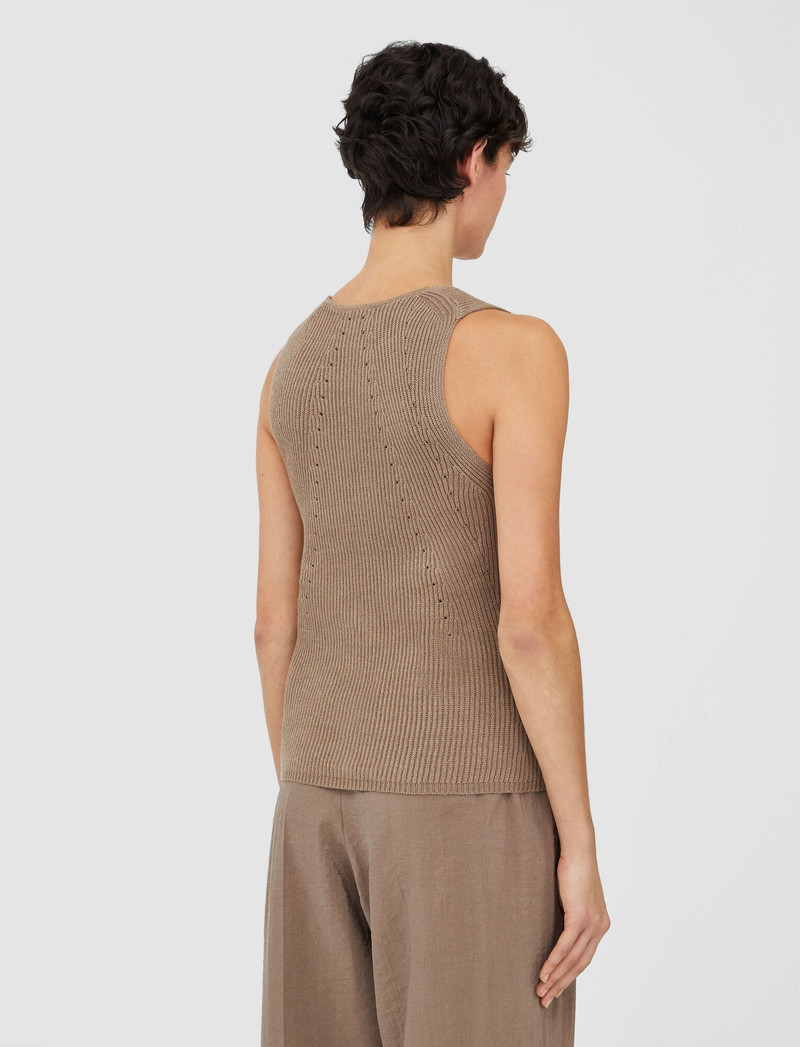 Linen Cotton Knitted Vest 4