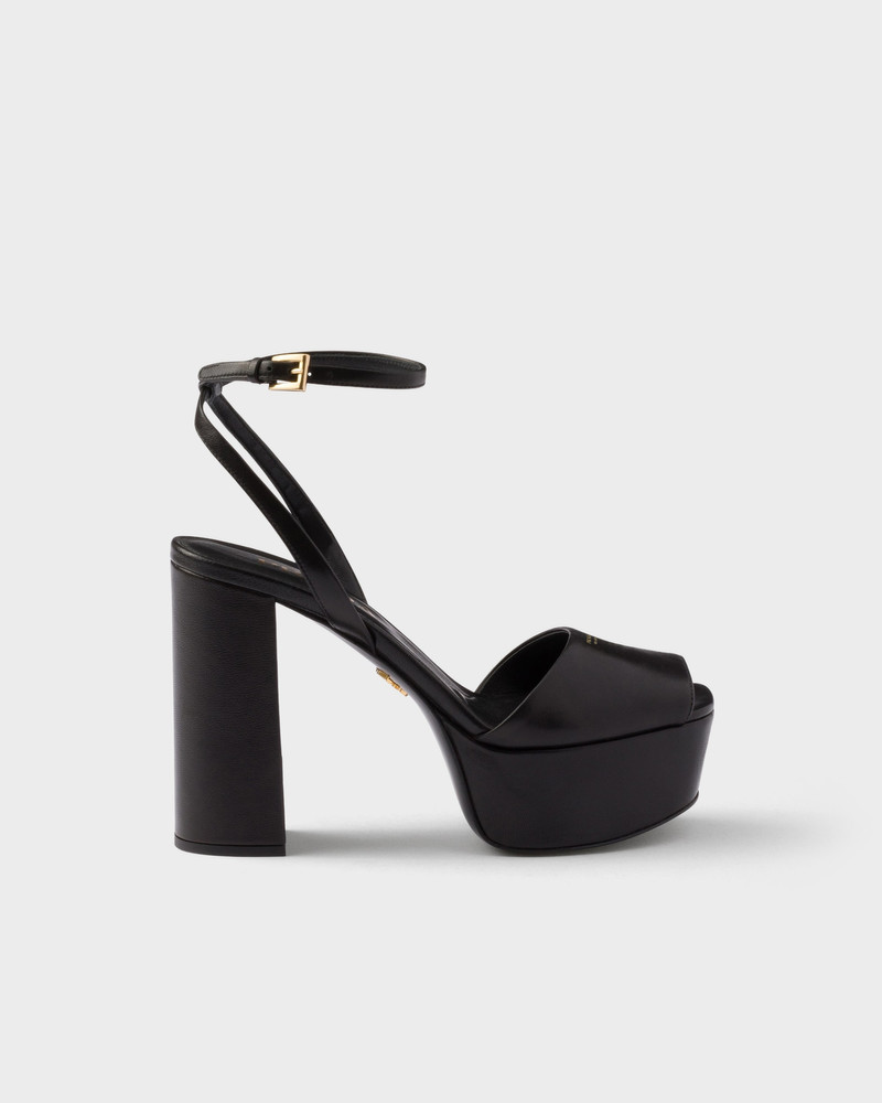 Prada Nappa leather platform sandals outlook