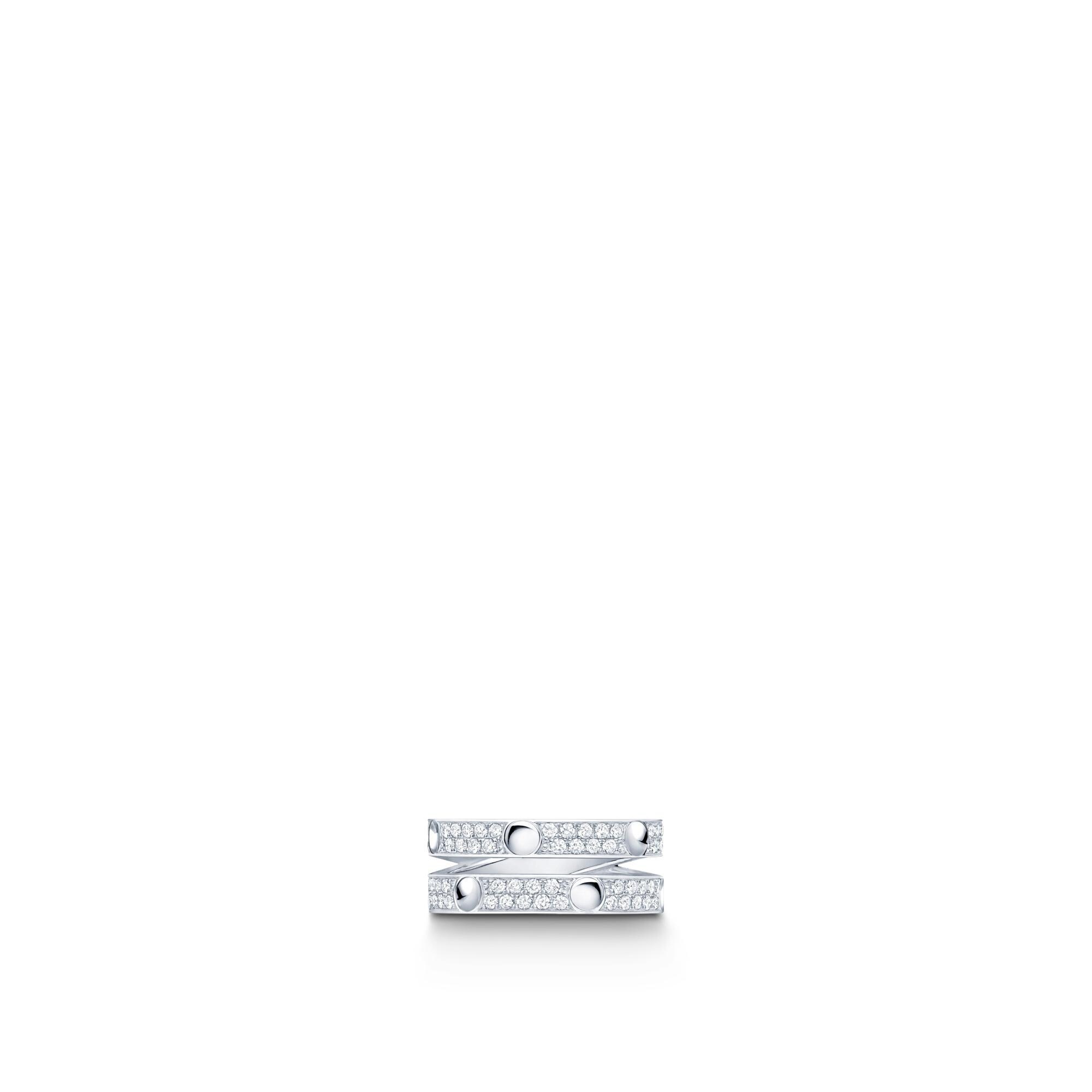 Empreinte Ring, White Gold And Diamonds - 6