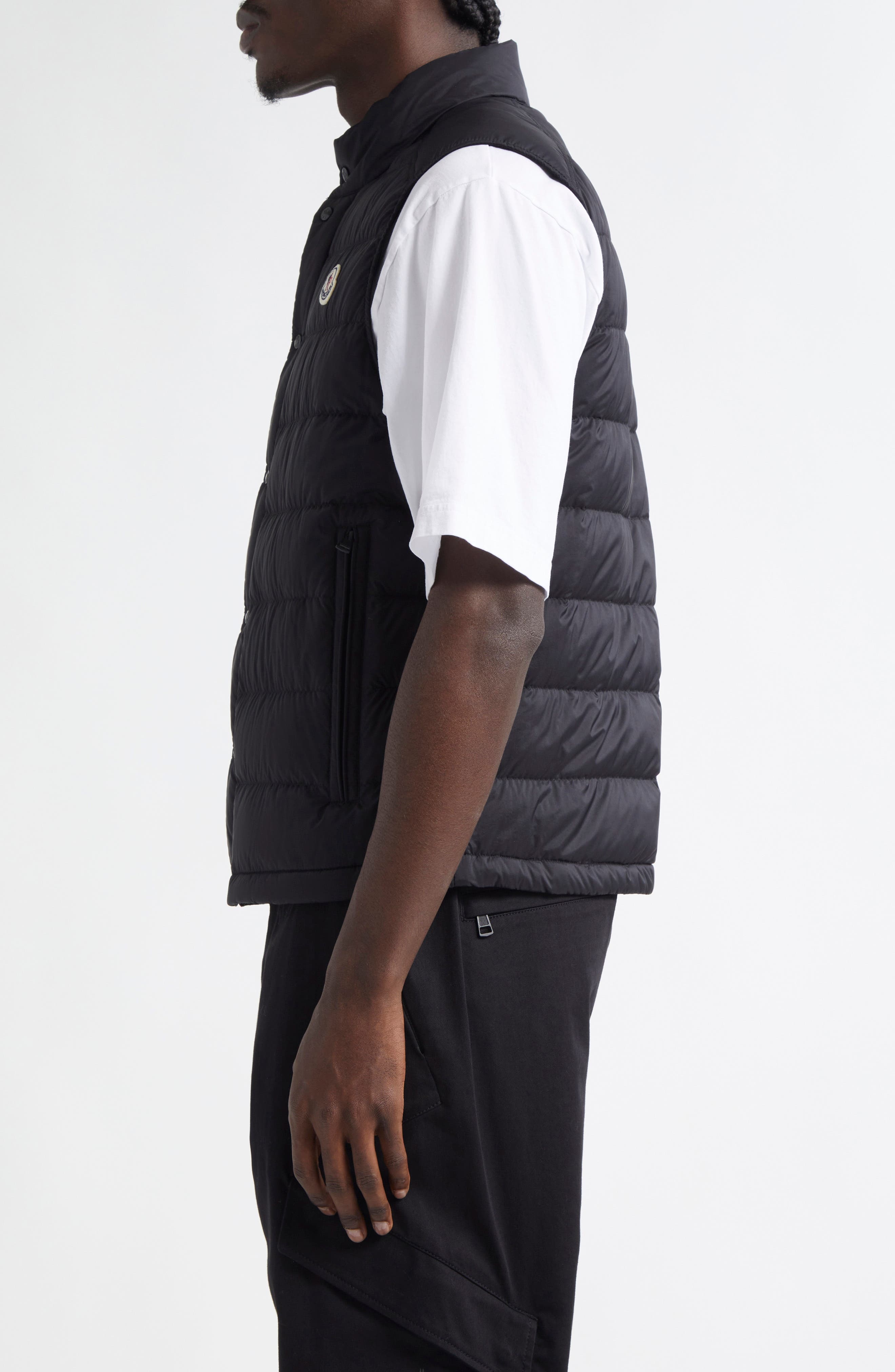 Moncler Barthe Down Puffer Vest in Black at Nordstrom - 4
