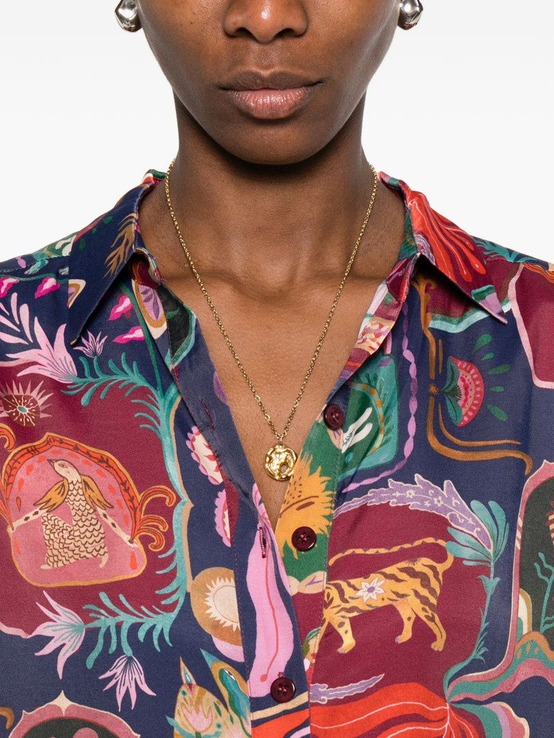 floral print shir- 5