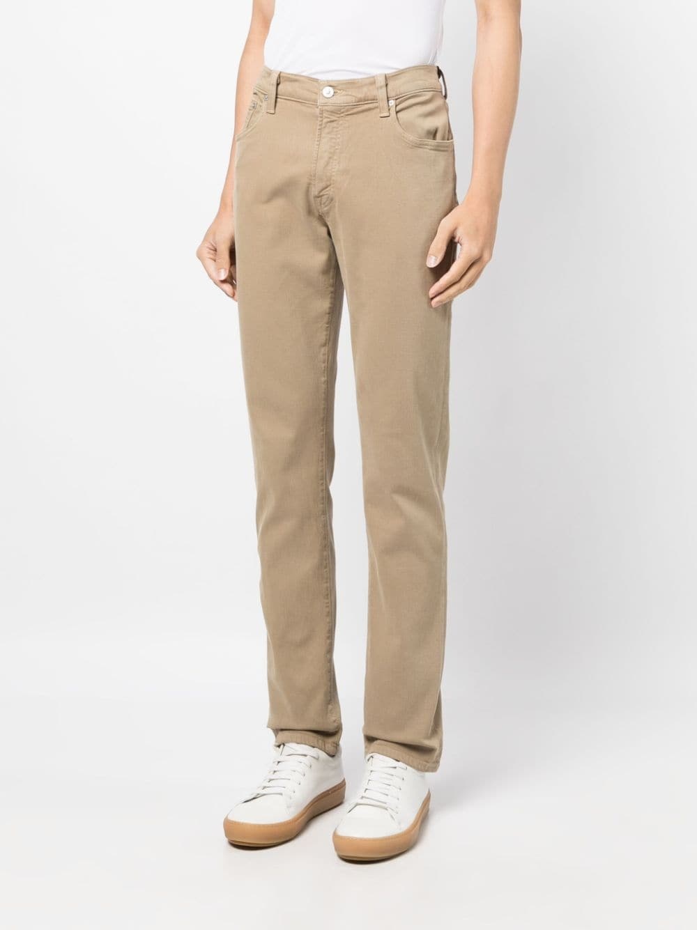mid-rise straight-leg trousers - 3