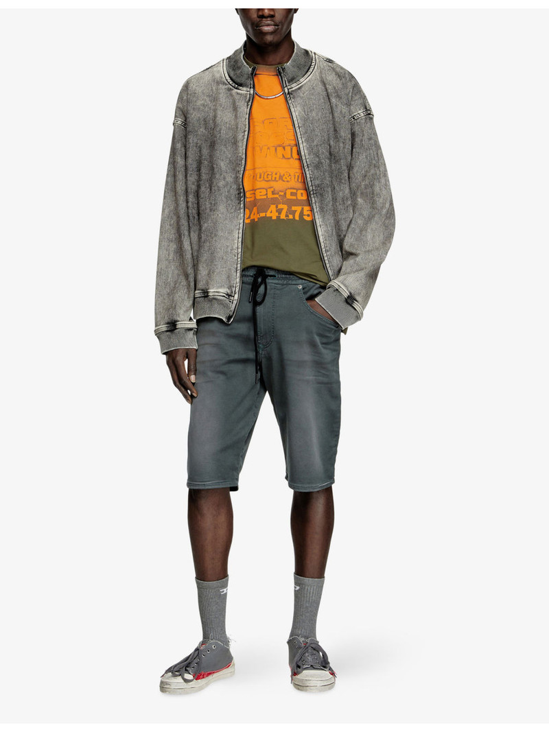 Diesel 2030 D-Krooley Joog-Jeans Regular-Fit Stretch-Denim Shorts outlook