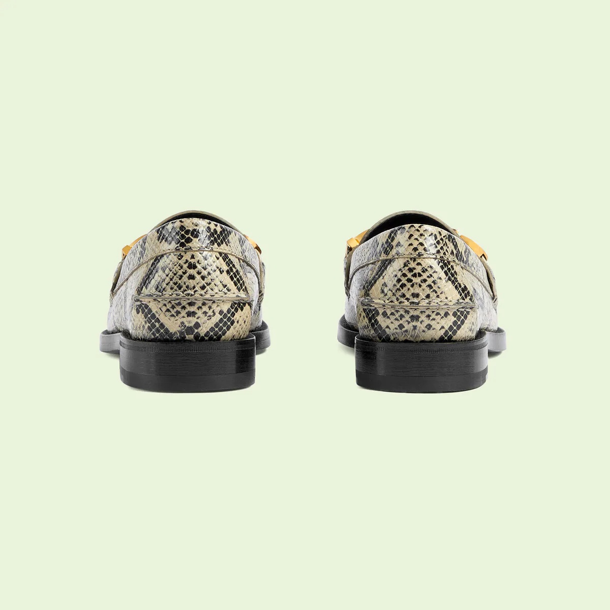 Women's Gucci python print loafer - 3