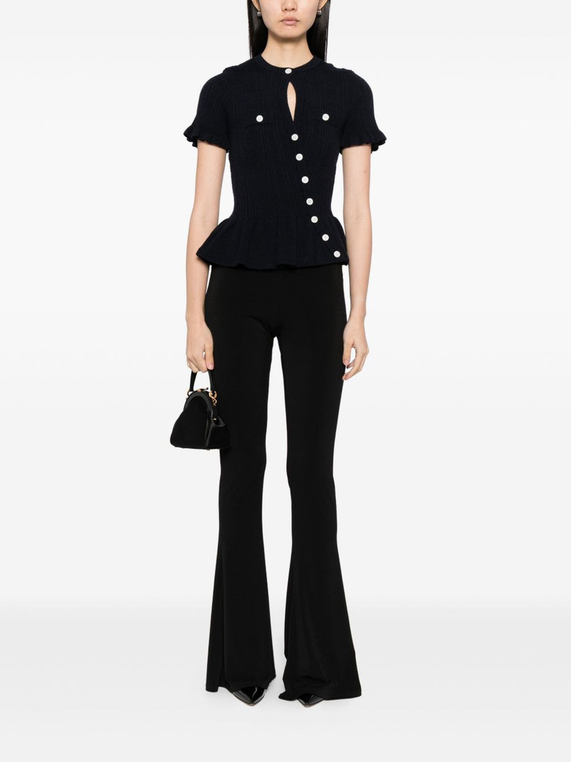 self-portrait ruffled button top outlook