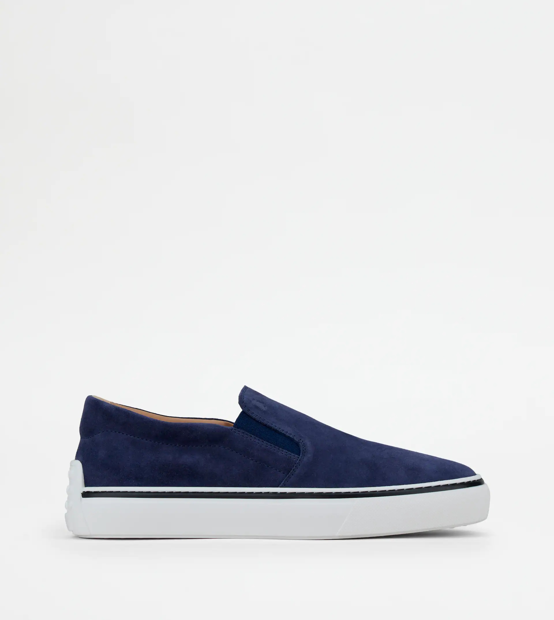 SLIP-ONS IN SUEDE - BLUE - 1