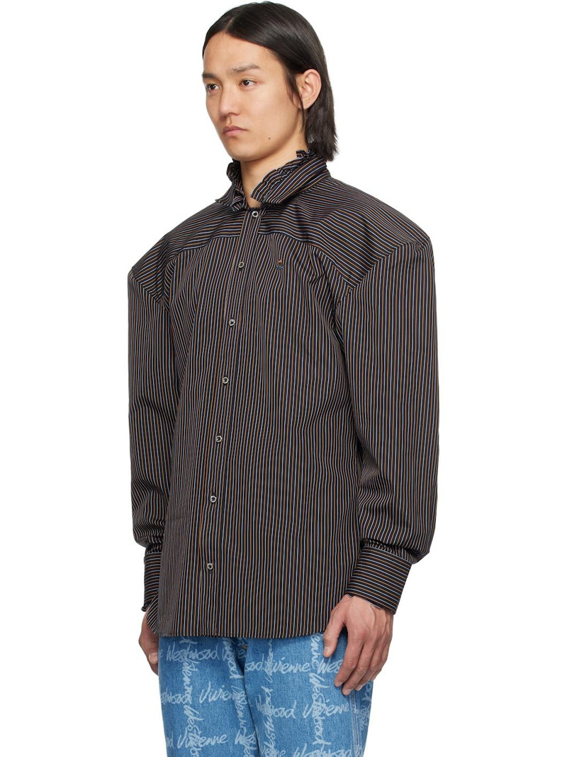 Vivienne Westwood Navy Frilly Football Shirt outlook