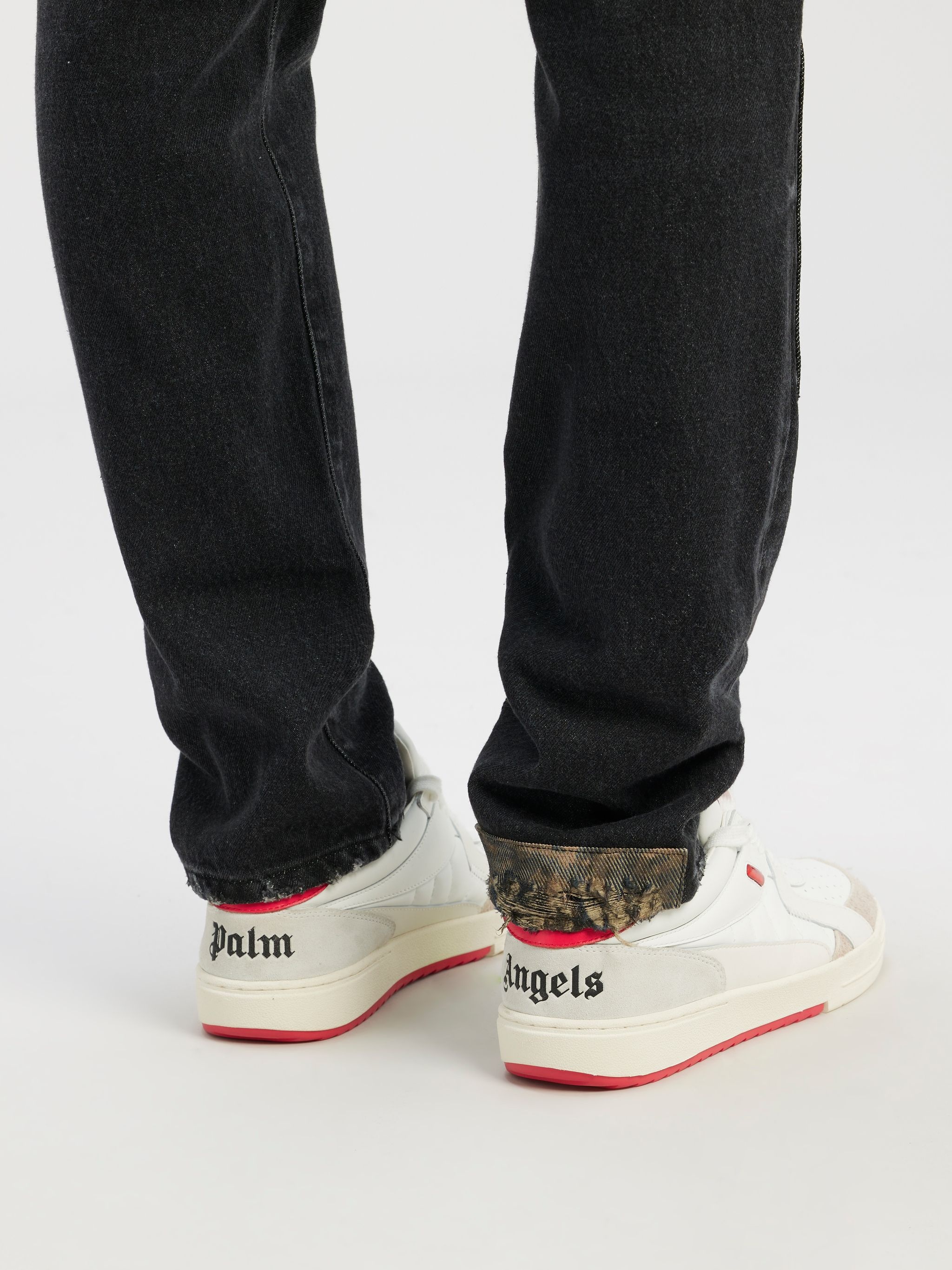 PATCHWORK REGULAR DENIM PANTS - 5