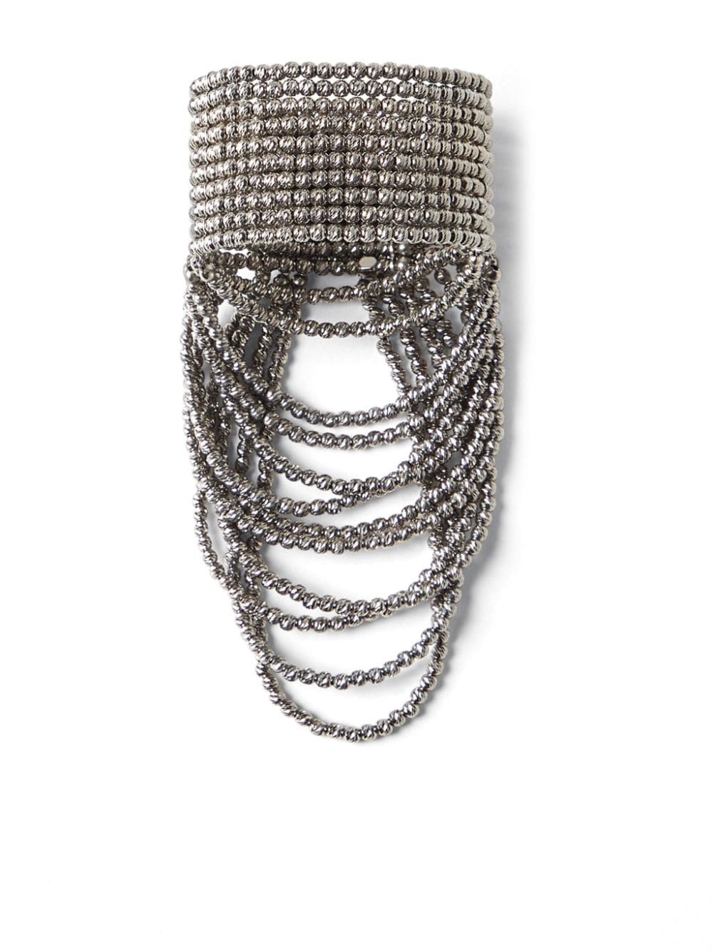 sterling silver draped cuff bracelet - 3