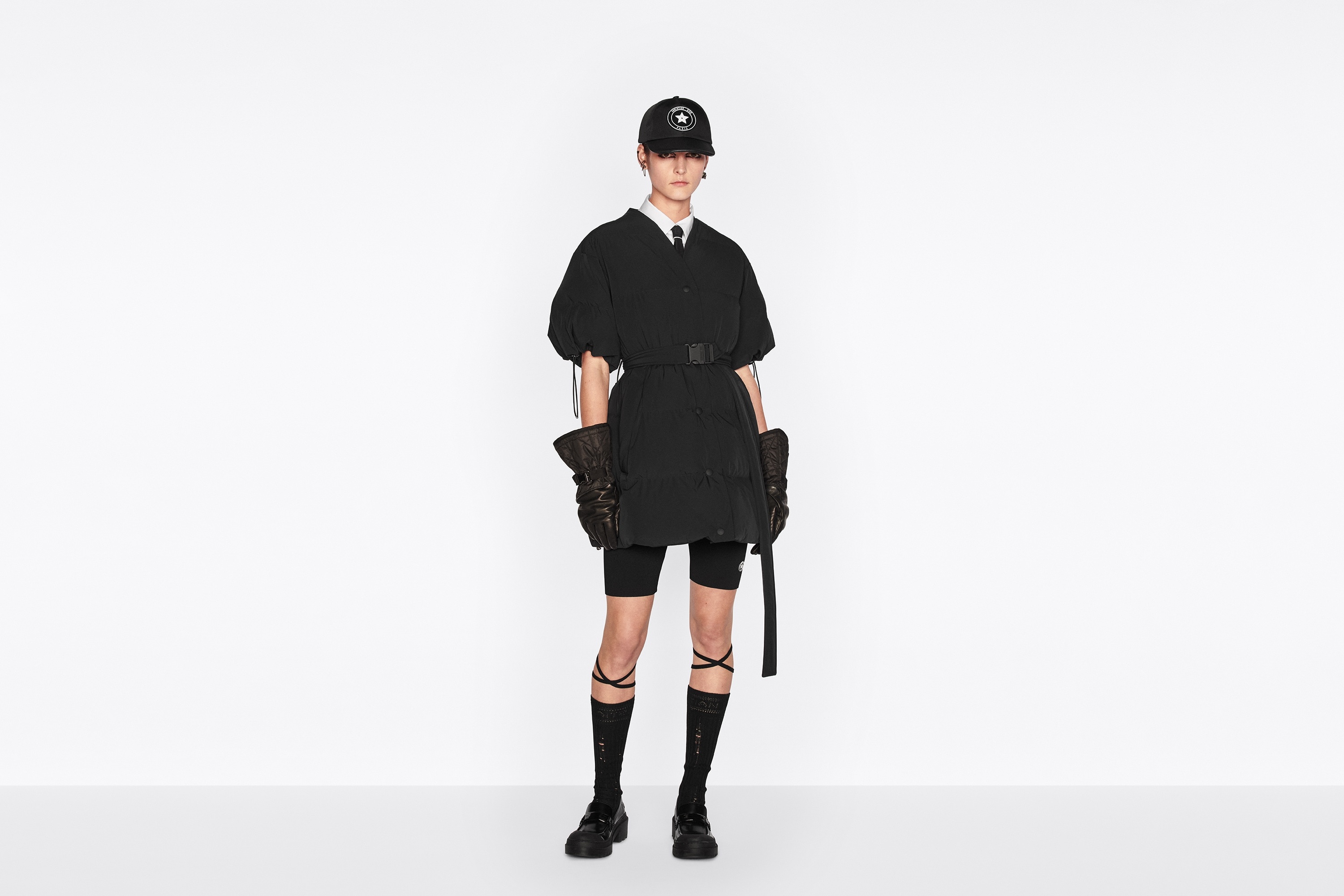 DiorAlps Mid-Length Puffer Jacket with Belt - 2