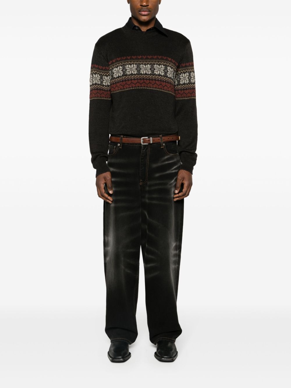 patterned intarsia-knit jumper - 2