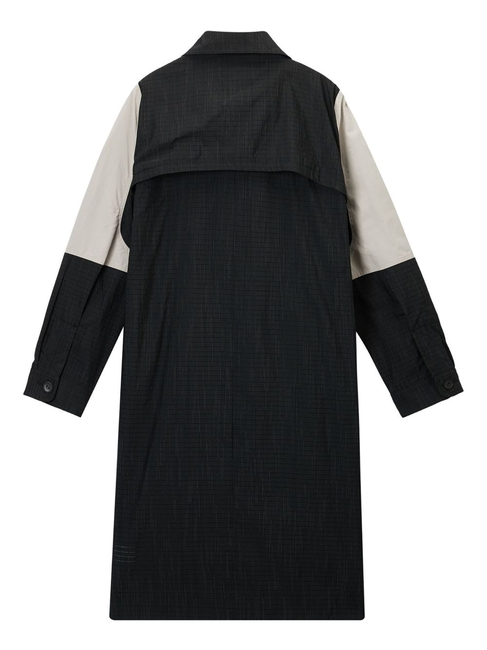 panelled zip-front coat - 6