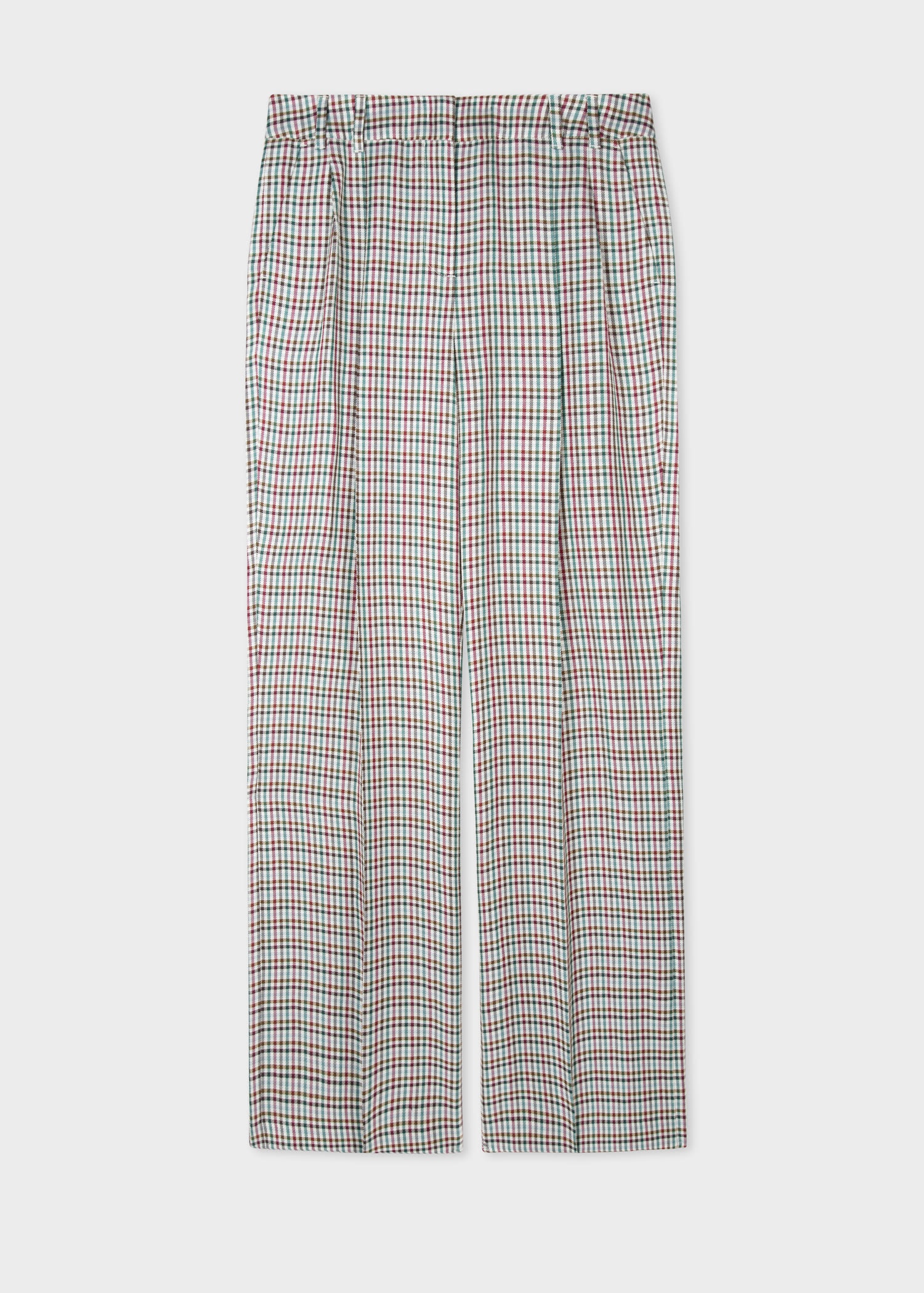 Houndstooth Wide Leg Pants - 1
