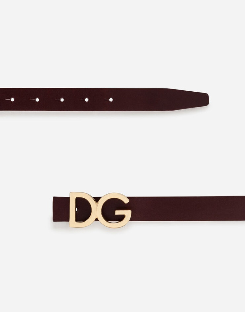 Dolce & Gabbana Dauphine leather belt outlook