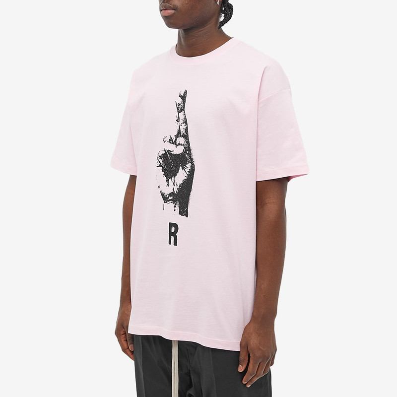Raf Simons Oversized Hand Sign Print T-Shirt 3