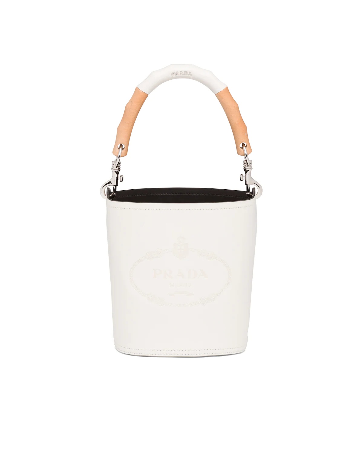 Leather Prada Tambour Bucket Bag - 1