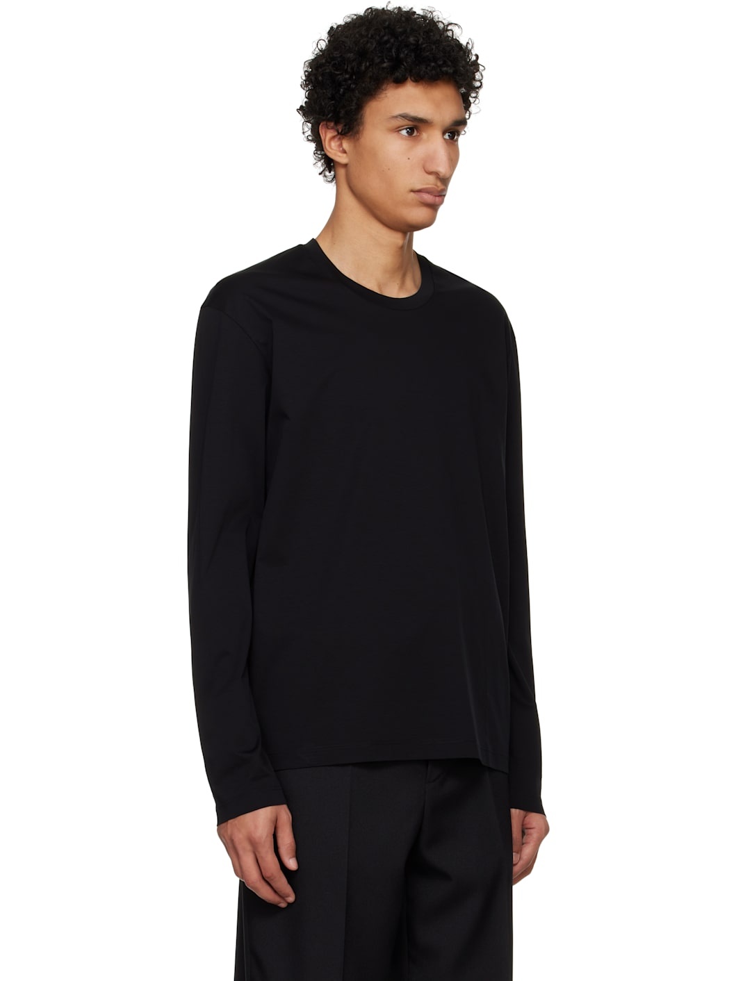 Black Logo Flag Long Sleeve T-shirt - 2