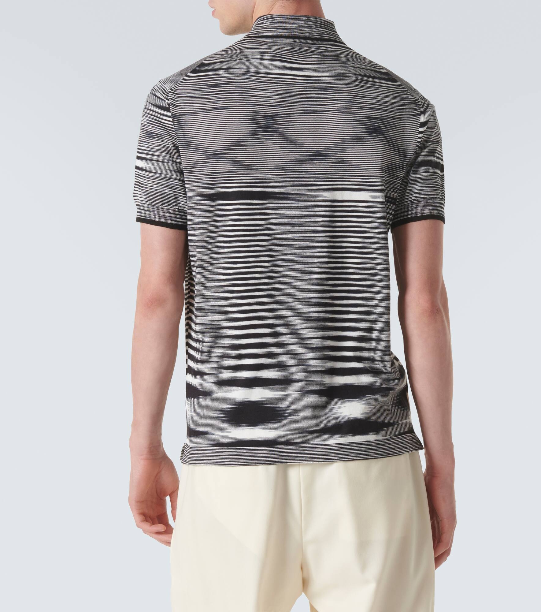 Space-dyed cotton polo shirt - 4