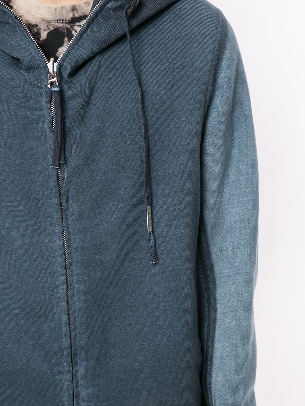 long-length zip-up hoodie - 5