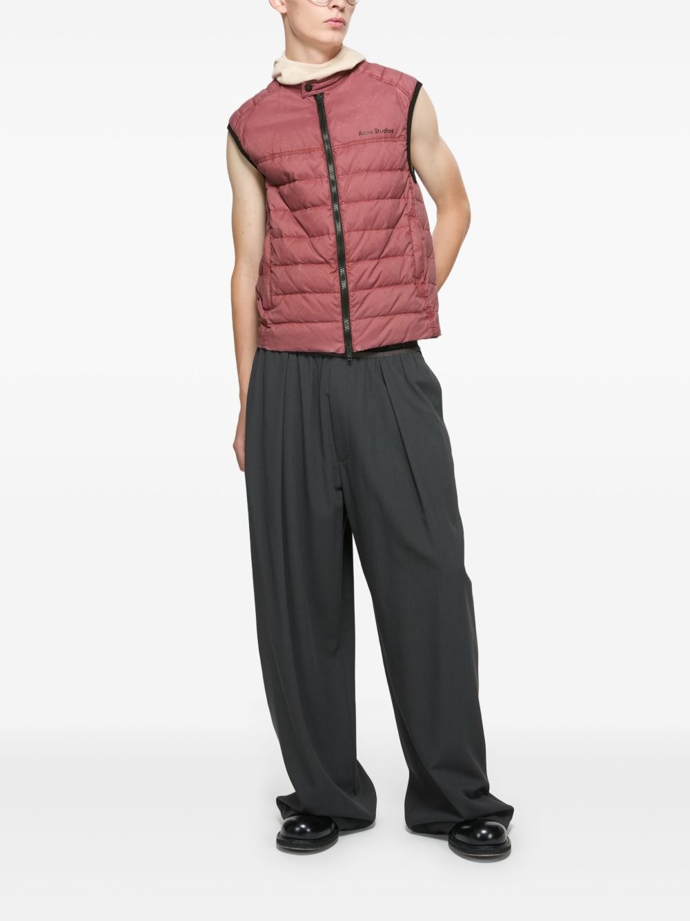 logo-print gilet - 3