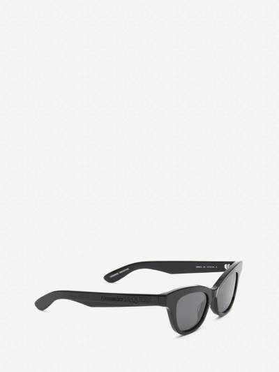 Alexander McQueen Women's McQueen Cat-eye Sunglasses in Schwarz outlook