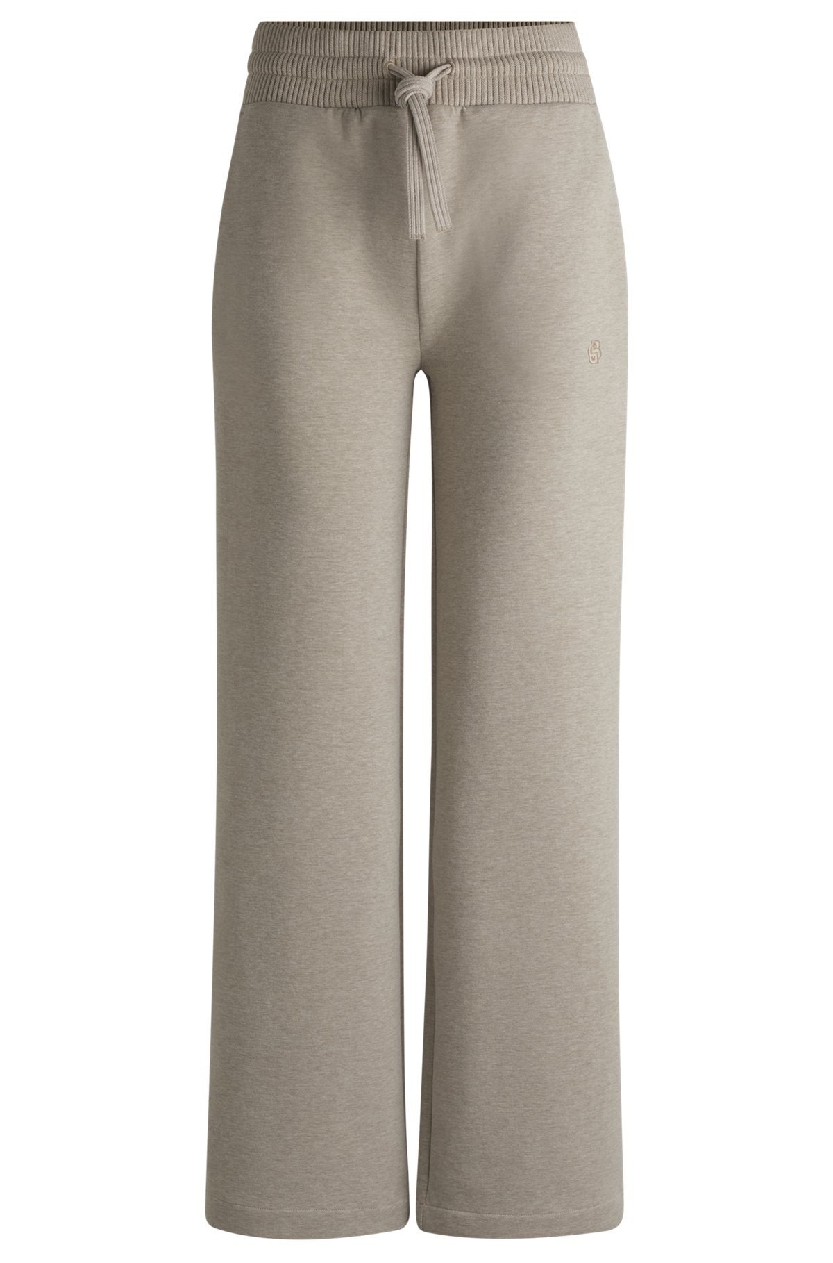 COTTON-JERSEY TRACKSUIT BOTTOMS WITH DOUBLE B MONOGRAM - 1