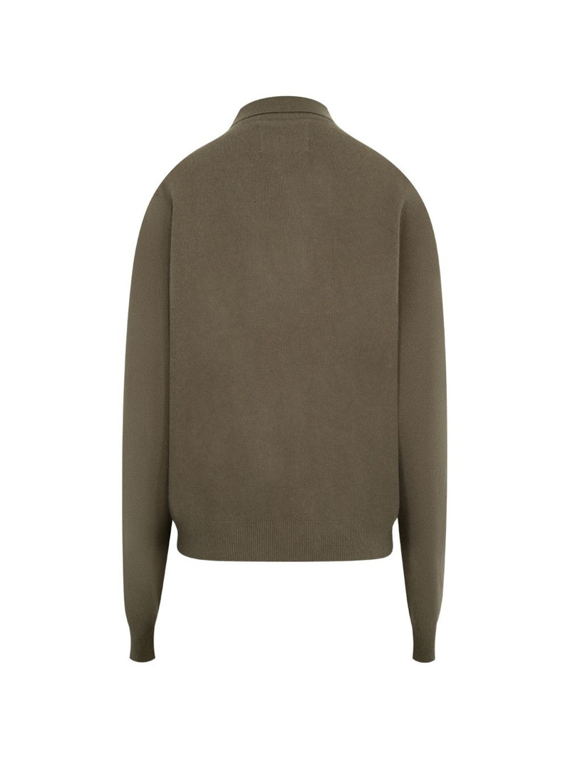 extreme cashmere button-fastening polo shirt outlook