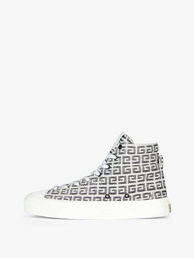 Givenchy CITY HIGH TOP SNEAKERS IN 4G JACQUARD outlook