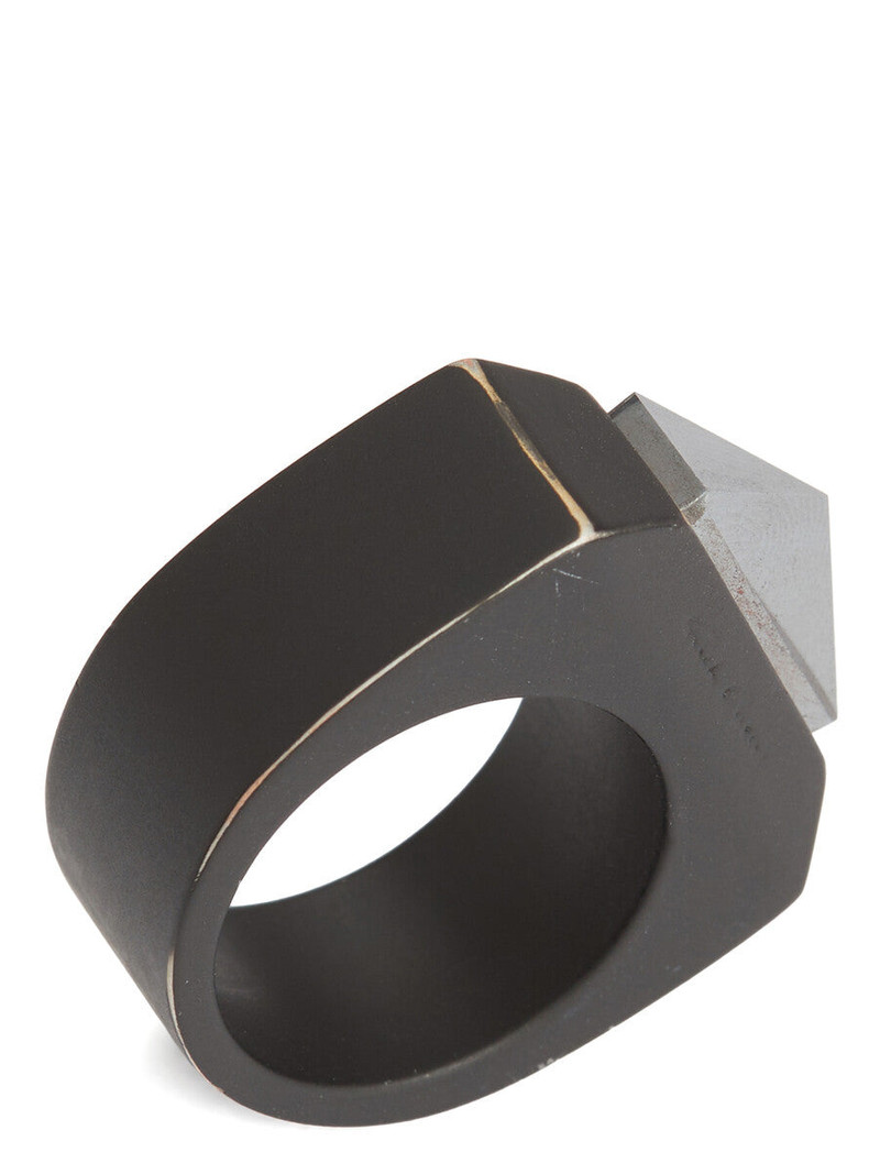 Rick Owens geometric ring outlook