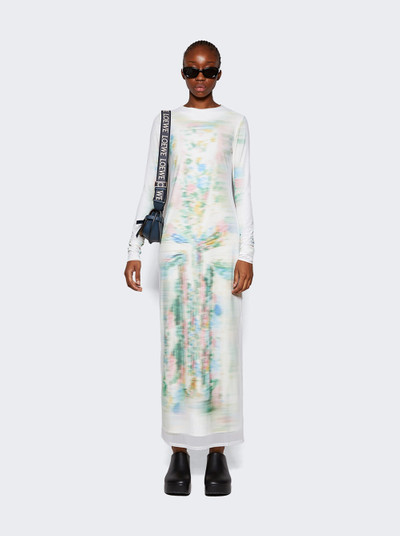 Loewe Blurred Print Tube Dress White outlook