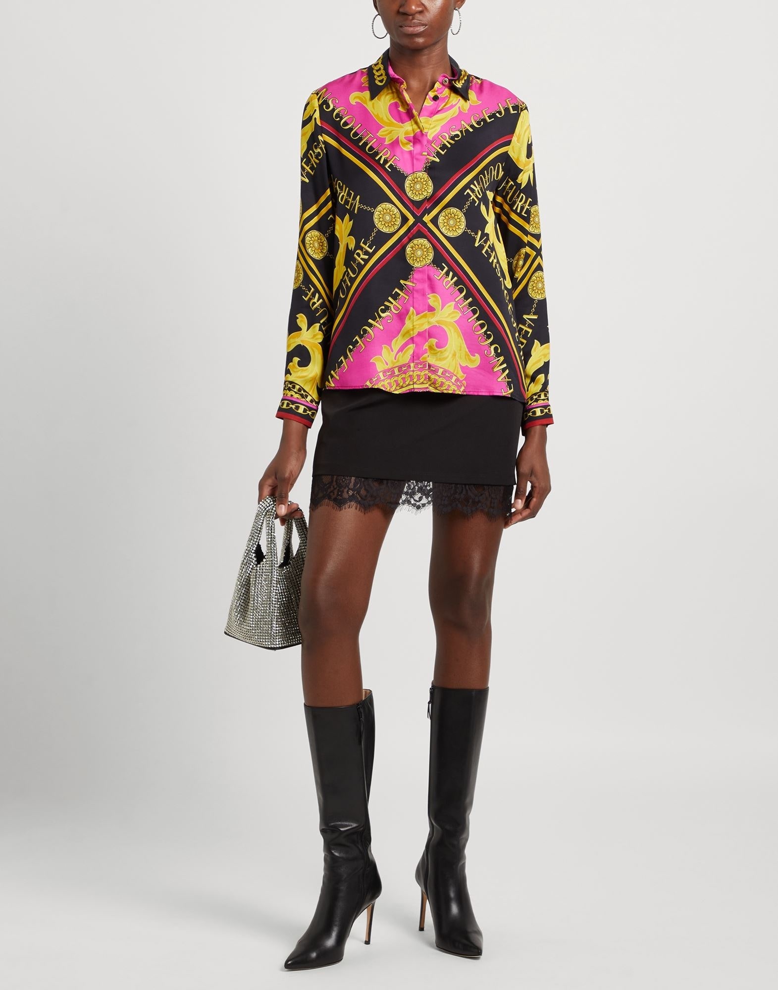 Black Women's Patterned Shirts & Blouses - 2