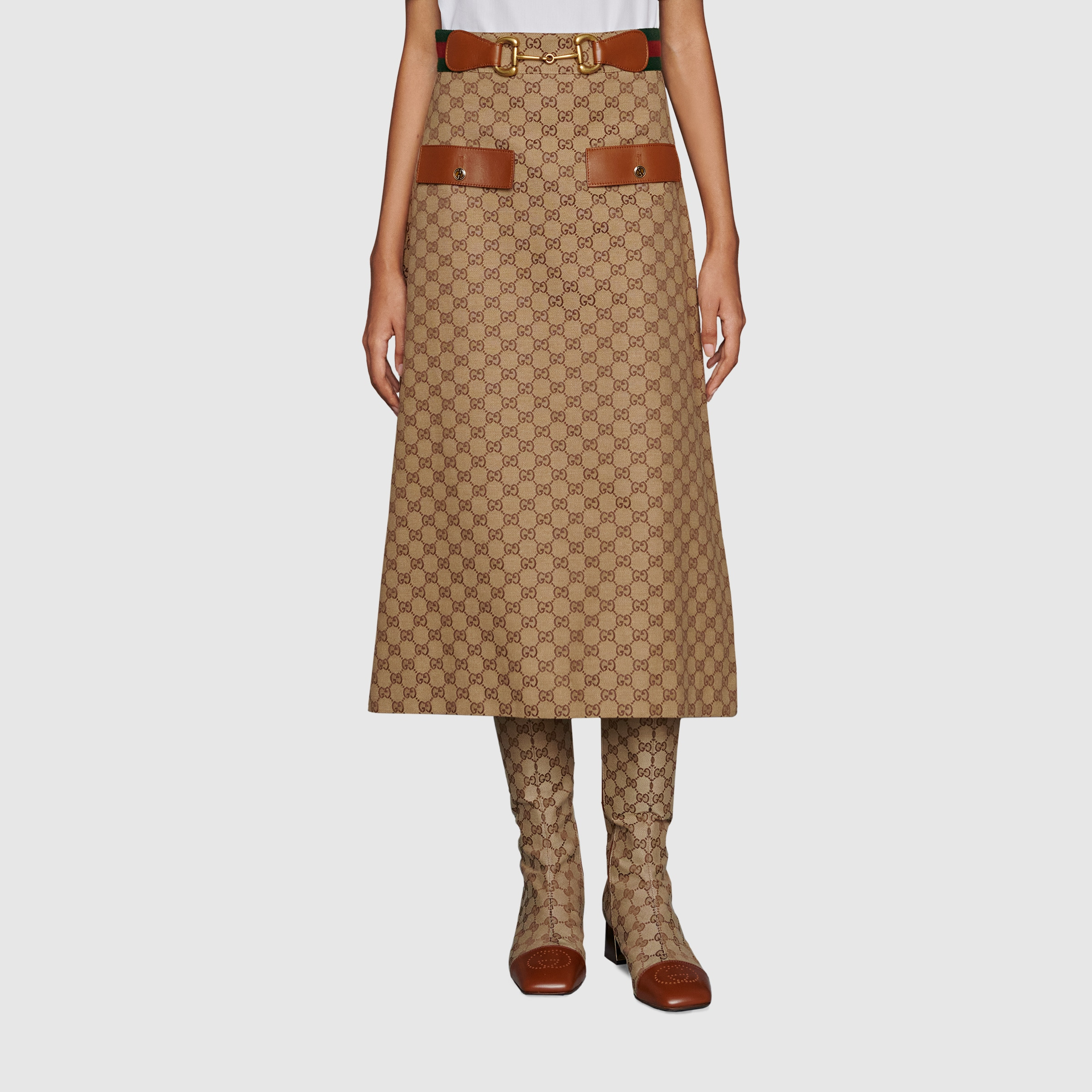 GG canvas skirt - 3