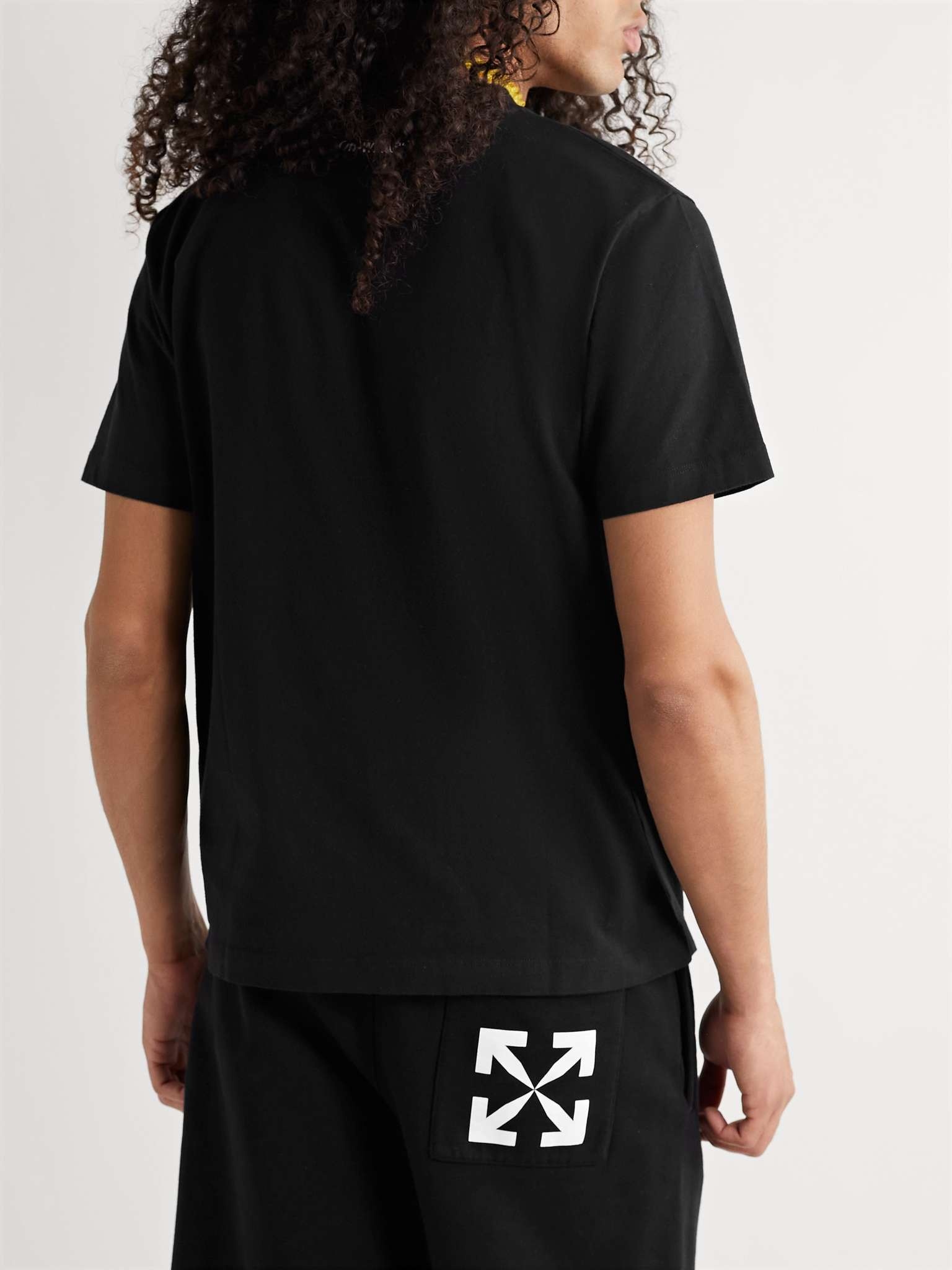 Slim-Fit Logo-Print Cotton-Jersey T-Shirt - 4