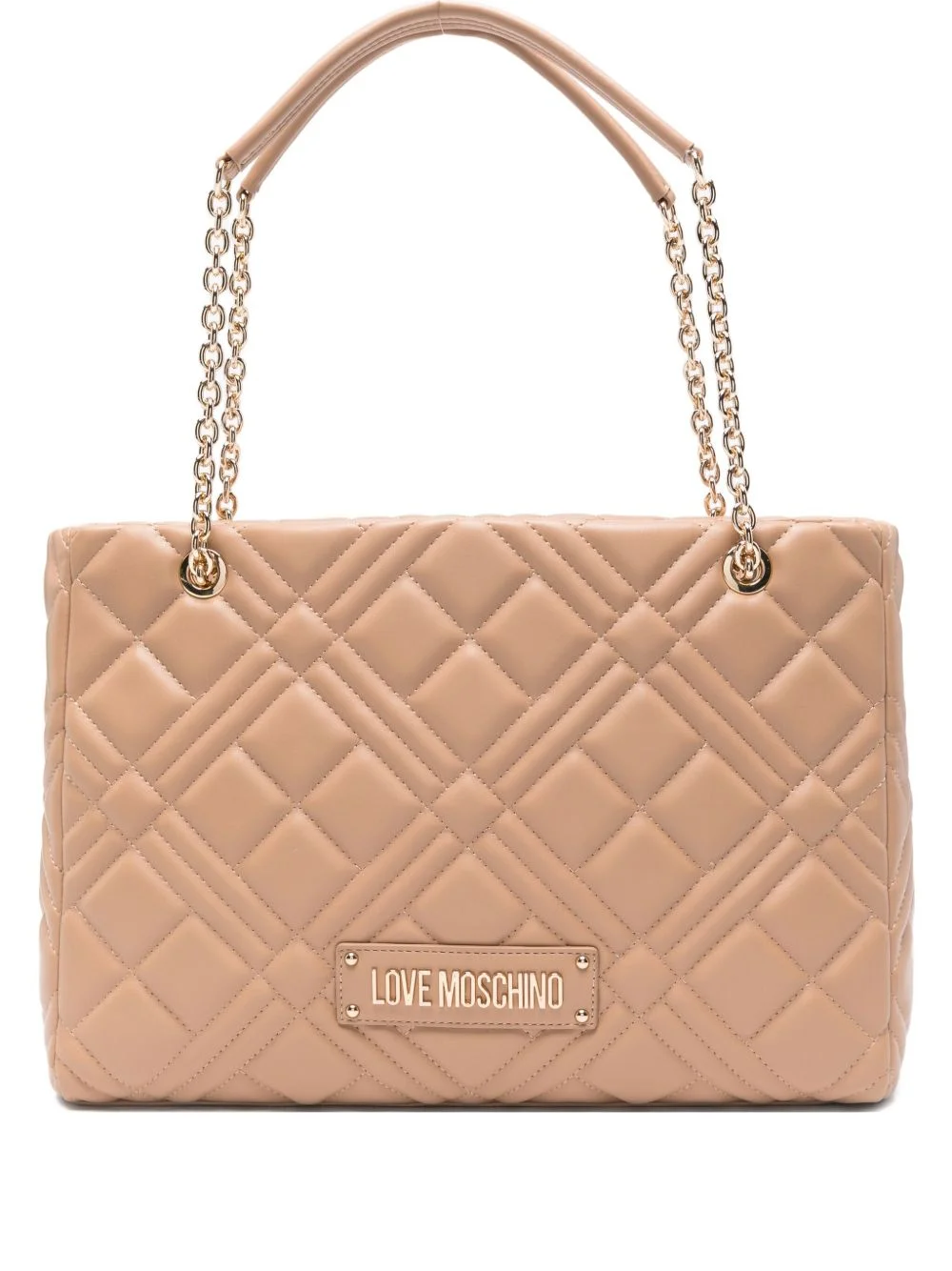 quilted chain-strap shoulder bag - 1