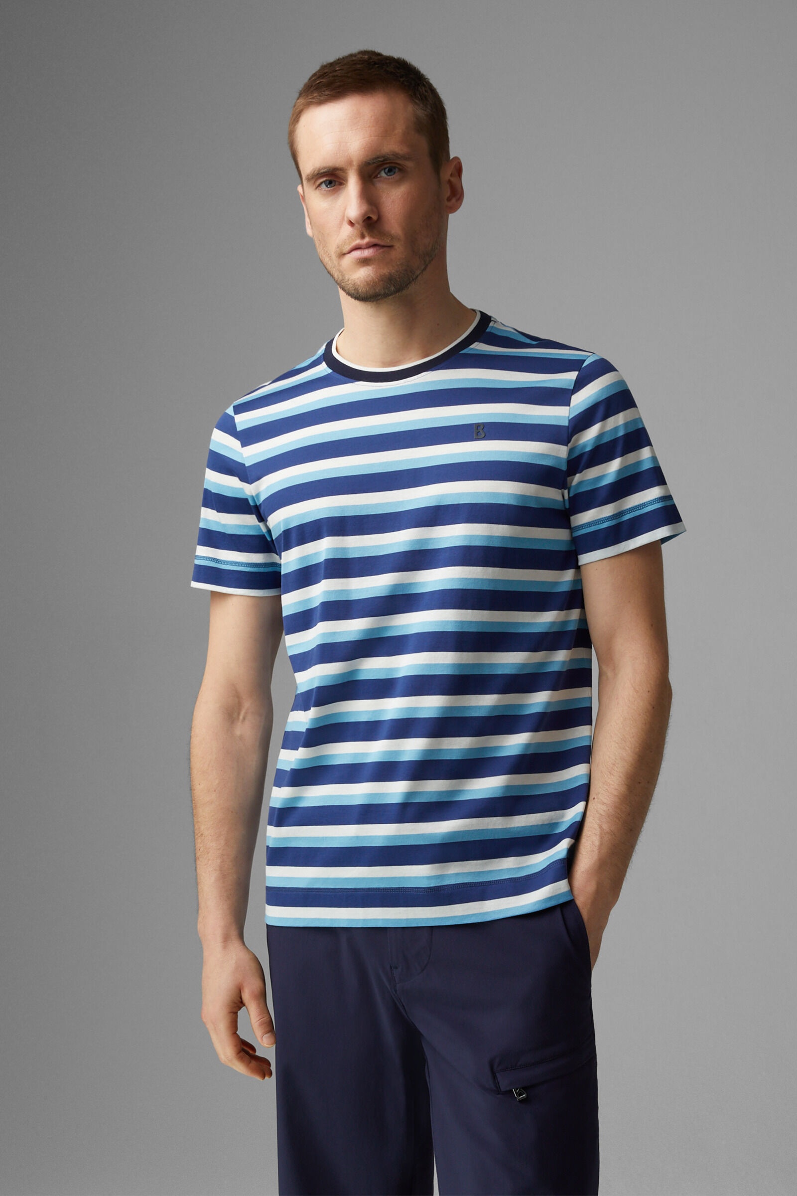 Kosmo t-shirt in Blue/off-white - 2