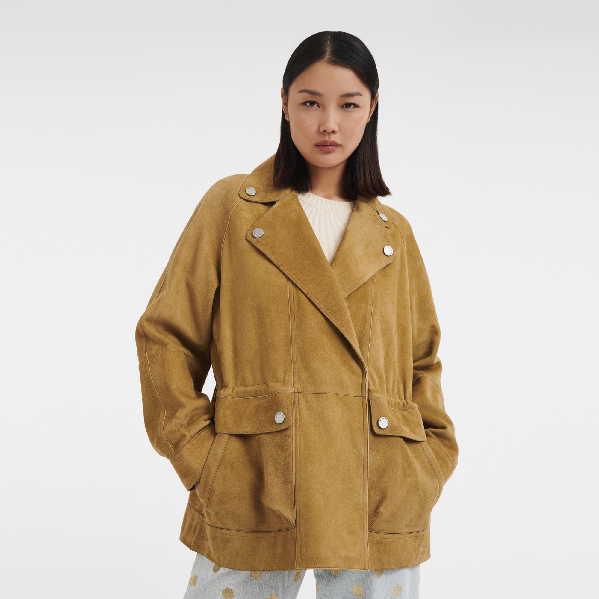 Spring/Summer 2023 Collection Jacket Khaki - Leather - 3