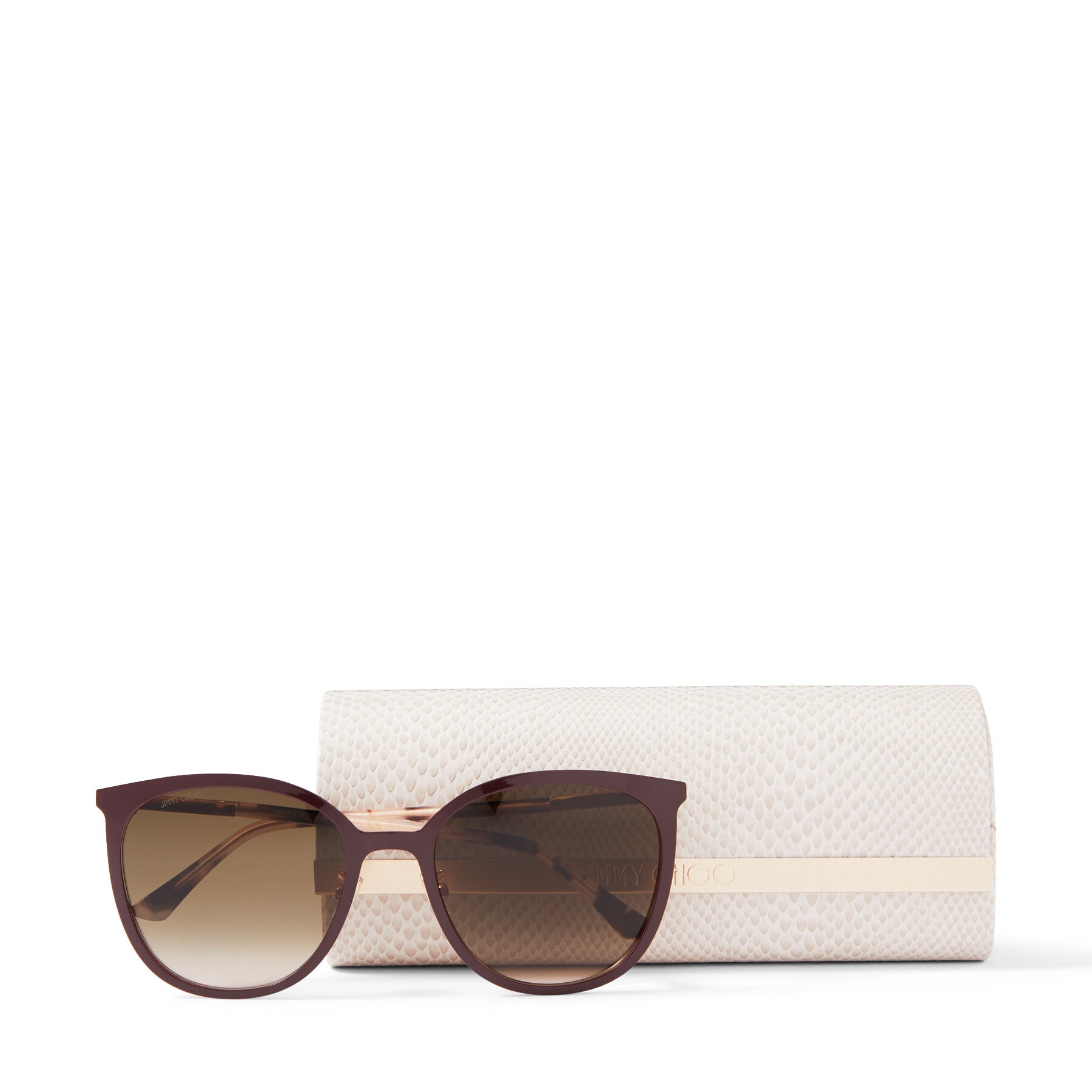 Oria
Copper Gold Cat-Eye Sunglasses with Swarovski Crystals - 4